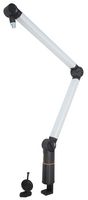 MBA002 - Professional Studio/Broadcast & Gaming Boom Arm Microphone Stand in Silver