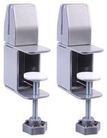 APC02-S - Extended-Edge Mount Desktop Panel Clamps in Silver (Pair)