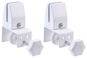 APC04-W - Top-Edge Mount Desktop Panel Clamps in White (Pair)