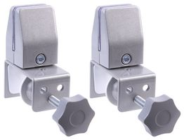 APC04-S - Top-Edge Mount Desktop Panel Clamps in Silver (Pair)