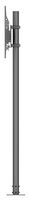 7350073738939 - M Single Pole Floormount Pro, 32" to 65" Screen, Black