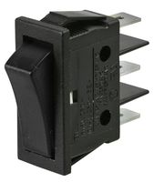 B113C11000000 - Black Switch, Rocker, SPDT,250V AC, 16A