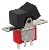 3MS1R1M1QE - Panel Mount Rocker Switch, SPDT, On-On, 5A, Silver Contacts