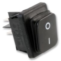 B4MASK52N112100 - Switch, Rocker, DPST, IP65, Black