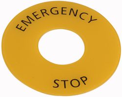 RB2-PY9330 - 22mm Switches 60mm Emergency Stop Legend