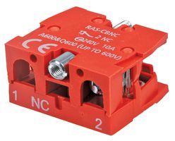 RAS-CBNC - Auxiliary SPST  N/C Contact Block, 10A