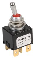 T7212D5 - Toggle Switch, DPST, Momentary, IP68