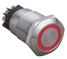 PELR0246 - Push Button, Illuminated AV, IP65, 12V, Red