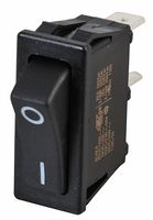 SX81111811210000 - Rocker Switch, 20A, Black 1/0, SP, Off-On