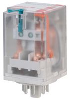R15-2012-23-1024-WTL - Industrial 8 Pin Relay, 10A, 2PCO, 24Vdc