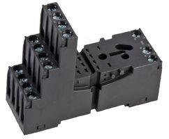 GZM4-BLACK - 14 Pin Industrial Relay Base, Black