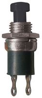 SW05491 - Miniature Pushbutton Momentary Switch, Black, 1NO, 50V, 200mA, Off-(On)