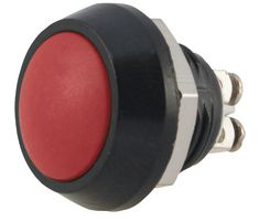 PELR0250 - Push Button, (On-Off), Momentary, 36V DC, 12mm, IP65, Red
