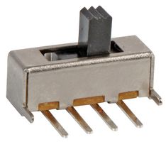 SS13F24GBY5 - Panel Switch Slide, 50VDC, 500mA, On-Off-On, 2P3T