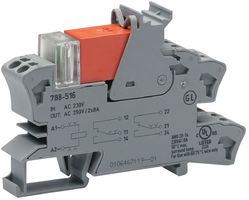 788-516 - 230V DIN Rail Relay Module, DPDT, 2 Changeover, 8A, 22AWG - 14AWG