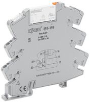 857-359 - 1 Changeover / SPST Relay Module with Yellow LED Indicator, 230V AC and 24V DC, 6A