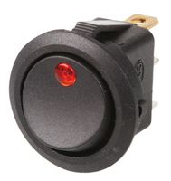 412RD - LED Rocker Switch, On Off, 12V DC, 10A, Red