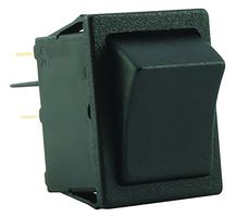 SX82112811000000 - Rectangular Rocker Switch, On / Off, DPST, 250V AC, 20A, Black