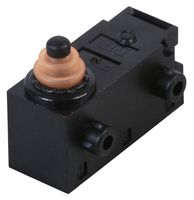 MP006213 - Snap Action Microswitch, Pin Plunger, SPDT, Short Posts on Left, Solder Lug. 2A at 12V