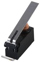 MP006231 - PCB Snap Action Microswitch, Long Hinge Lever, SPDT, Short Posts on Left, Terminal Left Angled, 2A at 12V