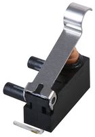 MP006234 - PCB Snap Action Microswitch, Simulated Roller Lever, SPDT, Long Posts on Left, Terminal Left Angled