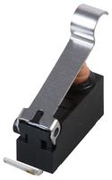 MP006235 - PCB Snap Action Microswitch, Simulated Roller Lever, SPDT, Short Posts on Left, Terminal Left Angled