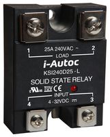 KSIM380D25-L - Single Phase AC Output Solid State Zero Crossing Panel Mount Triac Relay, 380V AC, 25A