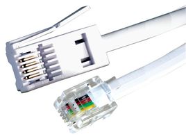 31035R - White RJ11 to BT Plug  (BT431A) Telephone Cable - 3m