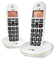 EASY100 DUO - PhoneEasy 100w Cordless Phone White with HAC - Twin Handsets
