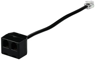 AD44B - Telephone Headset and Handset Double Adaptor