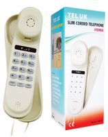 18006W - Vienna Slim Corded Telephone, White
