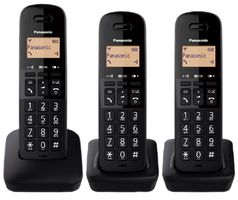KXTGB613EB - Trio Cordless Phones with LCD Display, Black