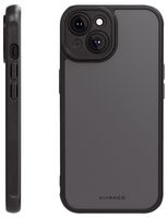 63891 - Frosted Cover iPhone 15, Semi Transparent, Black