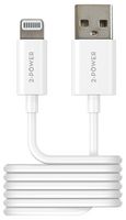 2PUC1M02W - USB Type-A to Lightning MFi Certified Lead, 1m White