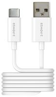 2PUC1M01W - USB-A Plug to USB-C Plug Lead, 1m White