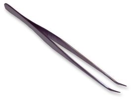 TW5351 - Heavy Duty Tweezers 7" - Curved Tip Stainless Steel