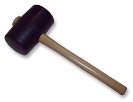 957 - 1100g (38oz) 90mm Black Rubber Mallet
