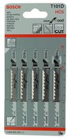 2608630032 - T101D Wood Smooth Cut Jigsaw Blades, 5 Pack