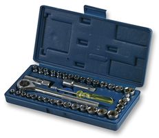 D00200 - 1/4" & 3/8" Socket Set, 40 Piece