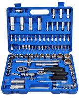 D00201 - 1/4" & 1/2" Square Drive Metric Socket and Bit Set, 94 Piece