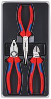 00 20 11 - Pliers Set, 3 Piece (Combination Plier, Long Nose Plier & Side Cutter)