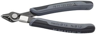 78 71 125 ESD - 5" (125mm) Electronic Super Knips ESD Burnished with Multi-Component Grips - Lead Catcher