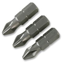 07856 - PH2 x 25mm Phillips Screwdriver Bits, 3 Piece