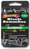 RLA1/8IP - 3mm Aluminium Long Rivets, 100 Pack