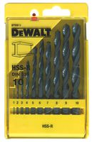 DT5911-QZ - HSS-R Drill Bit Set, 10 Piece
