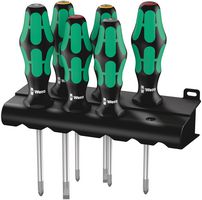 05105656001 - Kraftform Slotted/Pozidriv Screwdriver Set, 6 Piece - 334/355/6 Rack