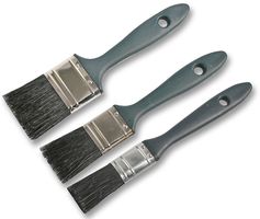 1993 - Natural Bristle Paint Brush Set, 3 Piece
