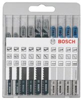 2 607 010 630 - JSB Wood & Metal Smooth Cut Jigsaw Blade Set, 10 Piece