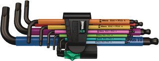 05073593001 - Multi-Colour Metric Ball End Hex Key Set - 1.5mm - 10mm, 9 Piece - 950/9
