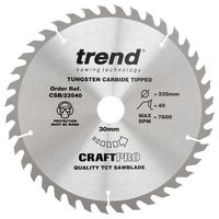 CSB/23540 - 235mm x 40T x 30mm Circular Saw Blade CraftPRO TCT